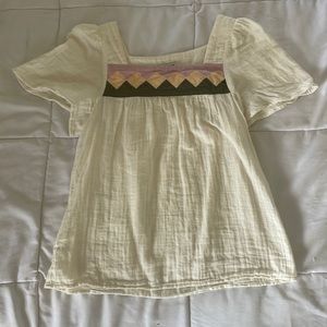 Madewell Quilted Babydoll Top Size XS
